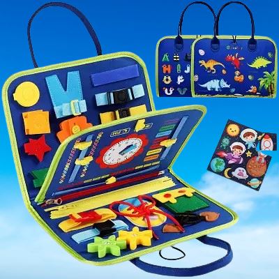 Tableau d'Activité Montessori - MontessoriBoard™ - Dinosaure - Vie Maman